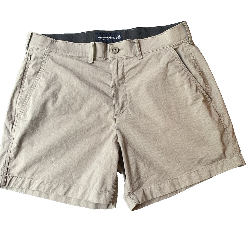 Abercrombie Fitch All Day Shorts Mens 33 Stretch Casual Summer Golf Beach Preppy